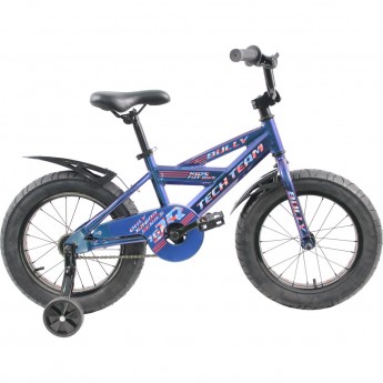 Детский велосипед TECH TEAM BULLY 2021 синий 16 "