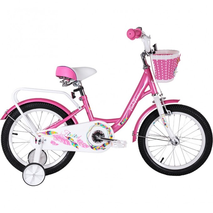 Детский велосипед TECH TEAM FIREBIRD 14" розовый (сталь) 2023 NN010213