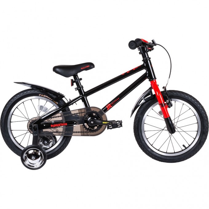 Детский велосипед TECH TEAM GULLIVER 16" черный (алюмин) NN007372