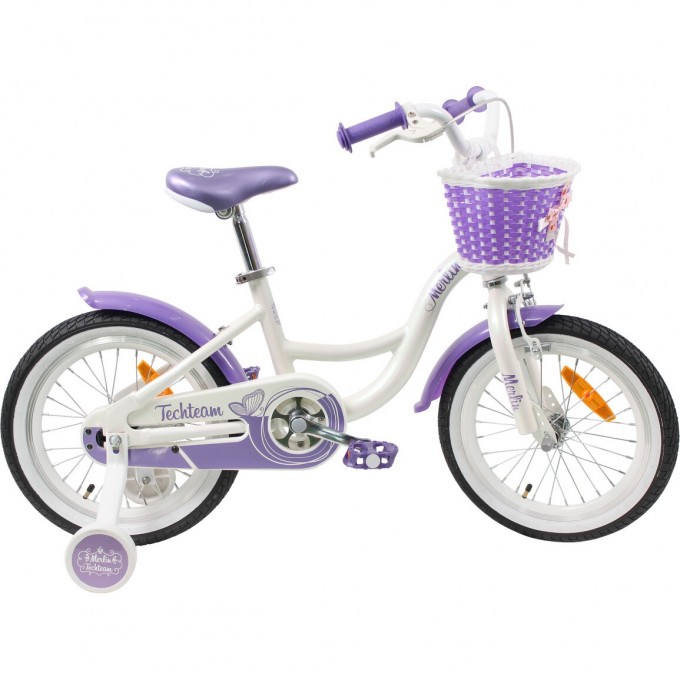 Детский велосипед TECH TEAM MERLIN бело-фиолетовый 16 " NN001528