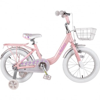 Детский велосипед TECH TEAM MILENA бело-розовый 16 "