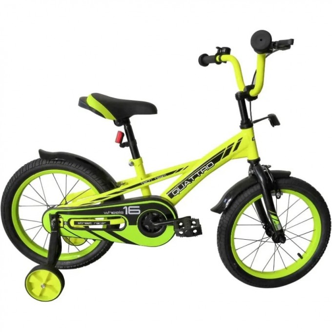 Детский велосипед TECH TEAM QUATTRO 20" зеленый (сталь) NN010239