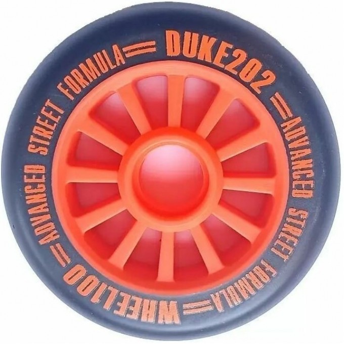 Колесо для самоката TECH TEAM DUKE 202, 100*24 мм, оранжевый, без подшипника NN009781