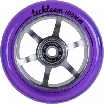 Колесо для самоката TECH TEAM X-TREME 100*24мм 6S purple Колесо для самоката TECH TEAM X-TREME 100*24мм 6S purple