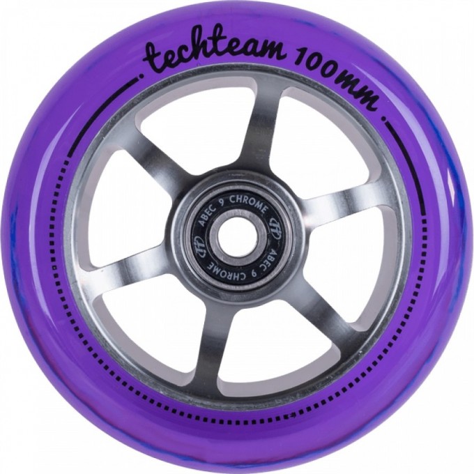 Колесо для самоката TECH TEAM X-TREME 100*24мм 6S purple NN002972