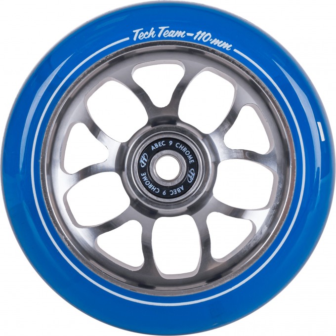 Колесо для самоката TECH TEAM X-TREME 110*24мм 5Y, transparent blue NN007721