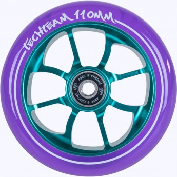 Колесо для самоката TECH TEAM X-TREME 110*24мм PO transp purp(violet)