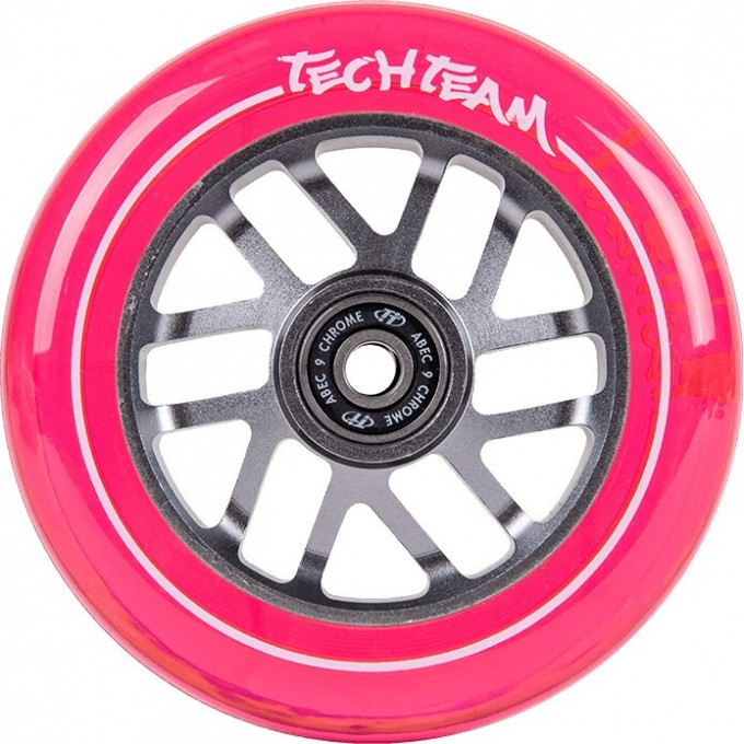 Колесо для самоката TECH TEAM X-TREME 110*24мм Wind2, pink transparent NN007654