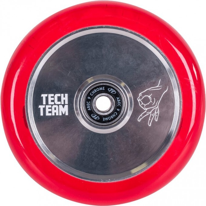 Колесо TECH TEAM для самоката X-Treme 110*24мм, Scout red 956811 NN010849