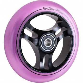 Колесо TECH TEAM для самоката X-Treme 110*24мм TRIANGLE, purple transparent