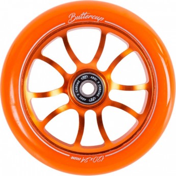 Колесо TECH TEAM для самоката X-Treme 120*24мм, Buttercup, orange Колесо TECH TEAM для самоката X-Treme 120*24мм, Buttercup, orange