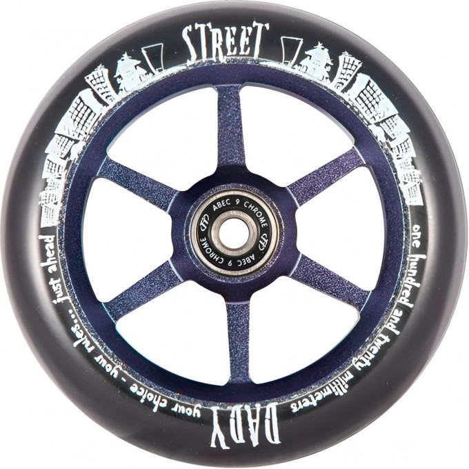 Колесо TECH TEAM для самоката X-Treme 120*30мм 6STStreet Dady, violet NN010804