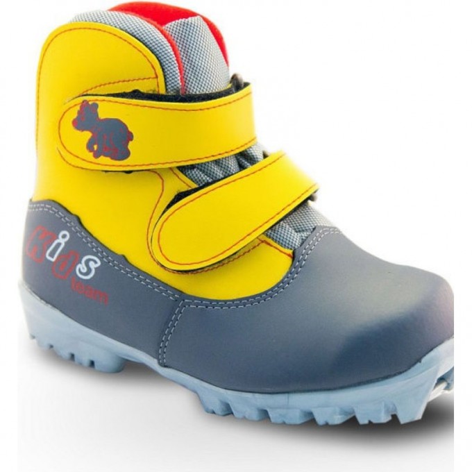 Лыжные ботинки TECH TEAM KIDS NNN серо-желтый р.29 NN009323