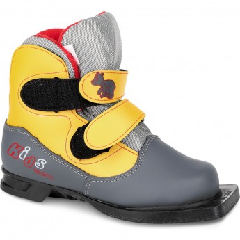 Лыжные ботинки TECH TEAM NN75 KIDS серо-жёлтый р.30