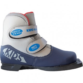 Лыжные ботинки TECH TEAM NN75 KIDS сине-серебрянный р.36