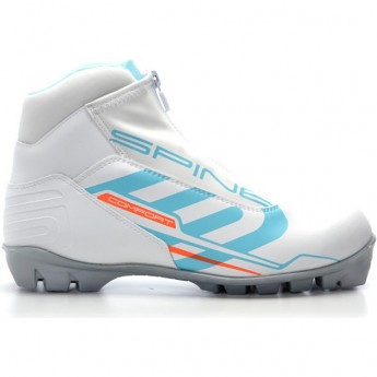 Лыжные ботинки TECH TEAM SPINE NNN Comfort (83/4) (белый/бирюзовый), размер 38
