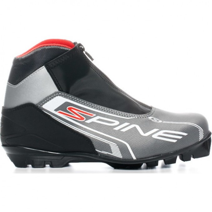 Лыжные ботинки TECH TEAM SPINE NNN Comfort (83/7) (серо/черный), размер 36 NN009605