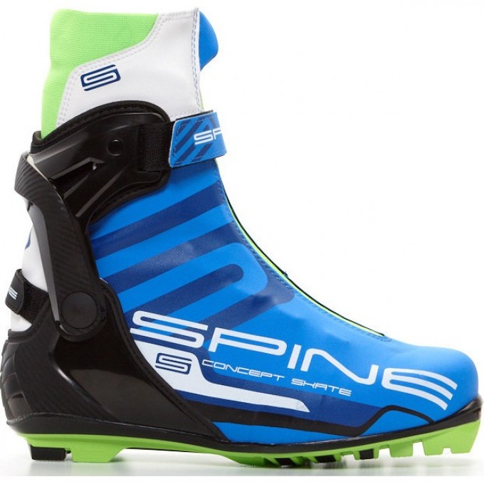 Лыжные ботинки TECH TEAM SPINE NNN Concept Skate Pro (297) (синий/черный/салатовый), размер 39 NN010775