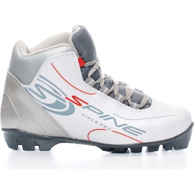 Лыжные ботинки TECH TEAM SPINE NNN VIPER (251/2) (серо/белый), размер 34 NN007257