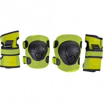 Набор защиты TECH TEAM SAFETY LINE зеленый 100 (M) 1/24 колени, локти, перчатки