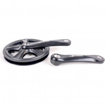 Система TECH TEAM Prowheel, черная, шатун алюминиевый, 170мм, 1 скорость. 1/10 PRO-Q36PP 170