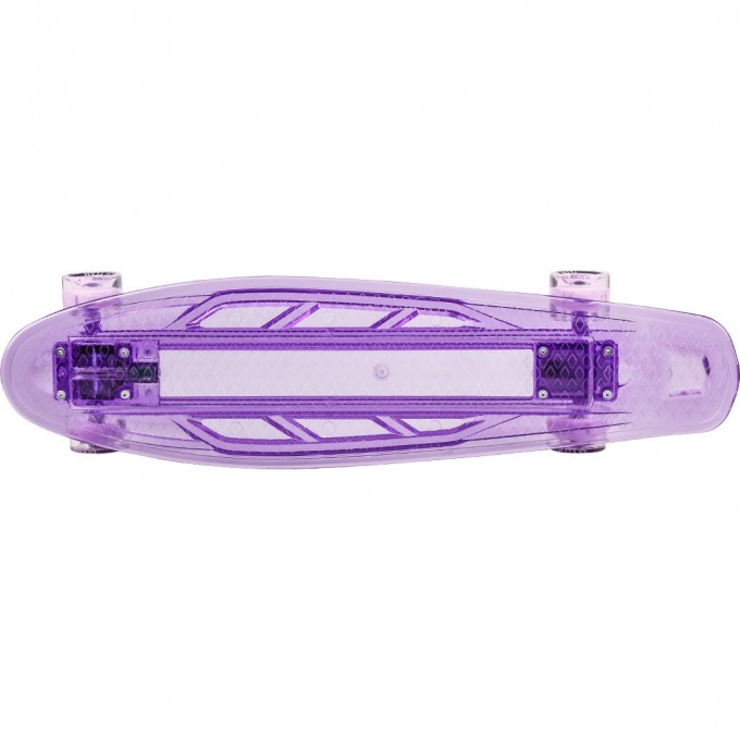 Скейтборд пластик TECH TEAM TRANSPARENT 27" LIGHT light purple NN004205
