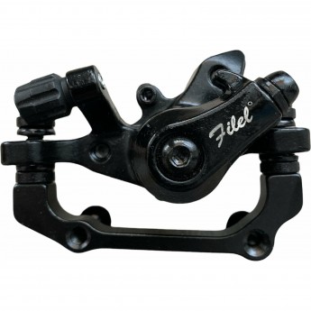 Тормоз дисковый TECH TEAM Feilaier, алюминиевый, под ротор F:180/ R:160, черный