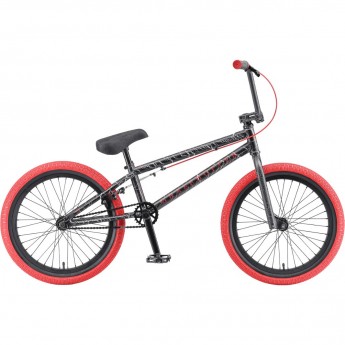Велосипед BMX TECH TEAM GRASSHOPPER 20" 2022 черно-красный