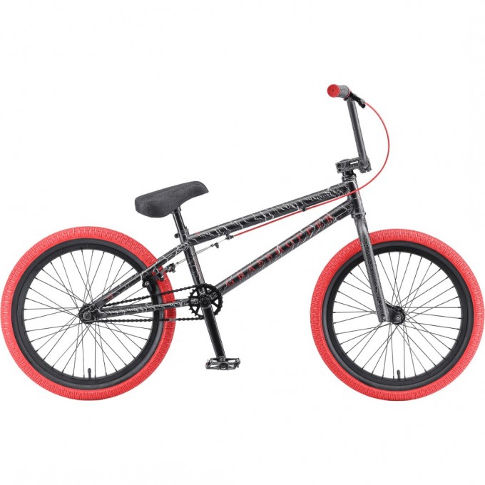 Велосипед BMX TECH TEAM GRASSHOPPER 20" 2022 черно-красный NN002566