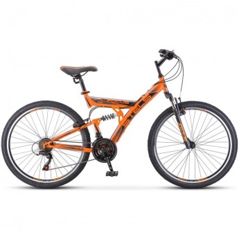 Велосипед STELS FOCUS V 26" 18-sp V030 18" Оранжевый/чёрный