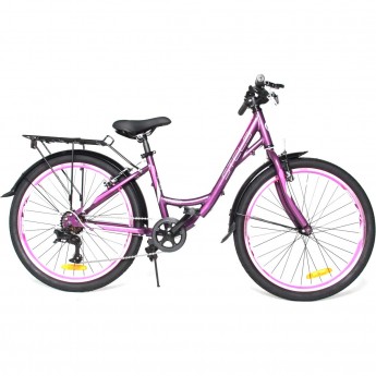 Велосипед STELS MISS 4300 V 24 V010 (2022) фиолетовый/розовый