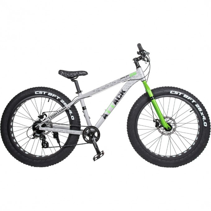 Велосипед TECH TEAM ATTACK 26"х15" Fat зеленый NN004264