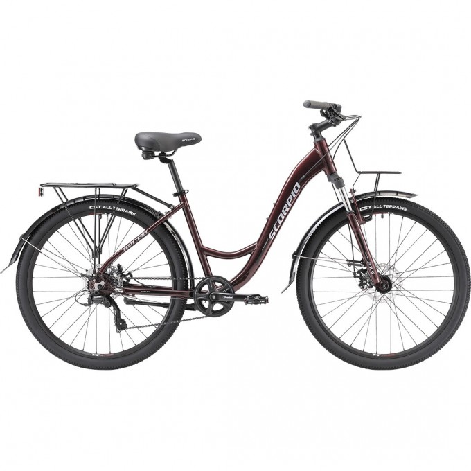 Велосипед TECH TEAM SCORPIO 27,5"х17" вишневый NN004301