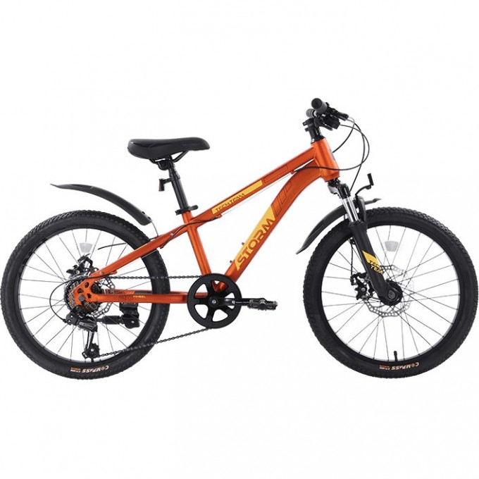 Велосипед TECH TEAM STORM 20"х11" оранжевый 2023 NN010438