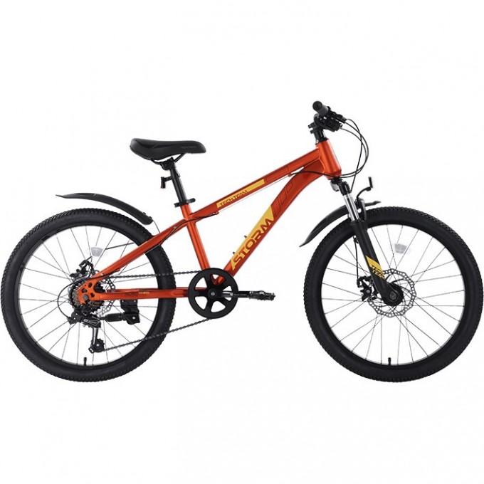 Велосипед TECH TEAM STORM 22"х12" оранжевый 2023 NN010427