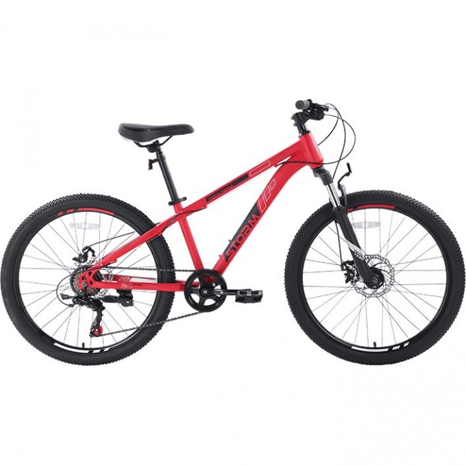 Велосипед TECH TEAM STORM 24"х13" красный 2023 NN010439