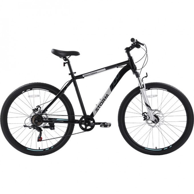 Велосипед TECH TEAM STORM 27,5"х17" чёрно-белый 2023 NN010448