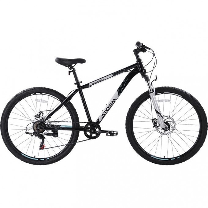 Велосипед TECH TEAM STORM 27,5"х19" чёрно-белый 2023 NN010449