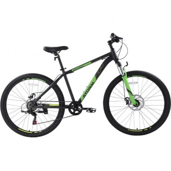 Велосипед TECH TEAM STORM 27,5"х19" чёрно-зелёный 2023