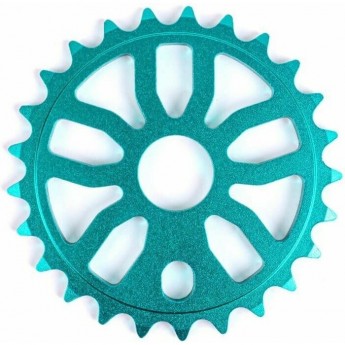 Звезда передняя TECH TEAM для БМХ Samox CW-1416M 25T алюминиевая, зеленая SPR-CW-1416M-25-G